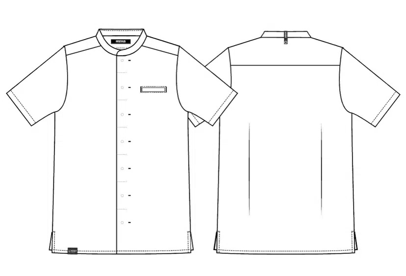 Kokkejakke med TENCEL  x REFIB, hvid, 50/50% CLY/rPES, Kentaur, fra XS til 2XL (1 stk.)