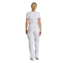 Unisex buks med lårlomme, hvid, 65/35% PES/CO, Kentaur, fra XS til 2XL (1 stk.)