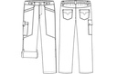 Unisex flex buks, sort, 65/35% rPES/CO, Kentaur, fra XS til 2XL (1 stk.)