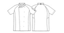 Unisex kokke-/tjenerjakke, hvid, 50/50% CO/PES, Kentaur, fra 2XS til 2XL (1 stk.)