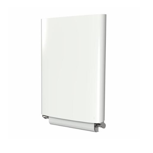 Væghængt puslebord, hvid/sort, aluminium, Dan Dryer, Björk, (1 stk.)