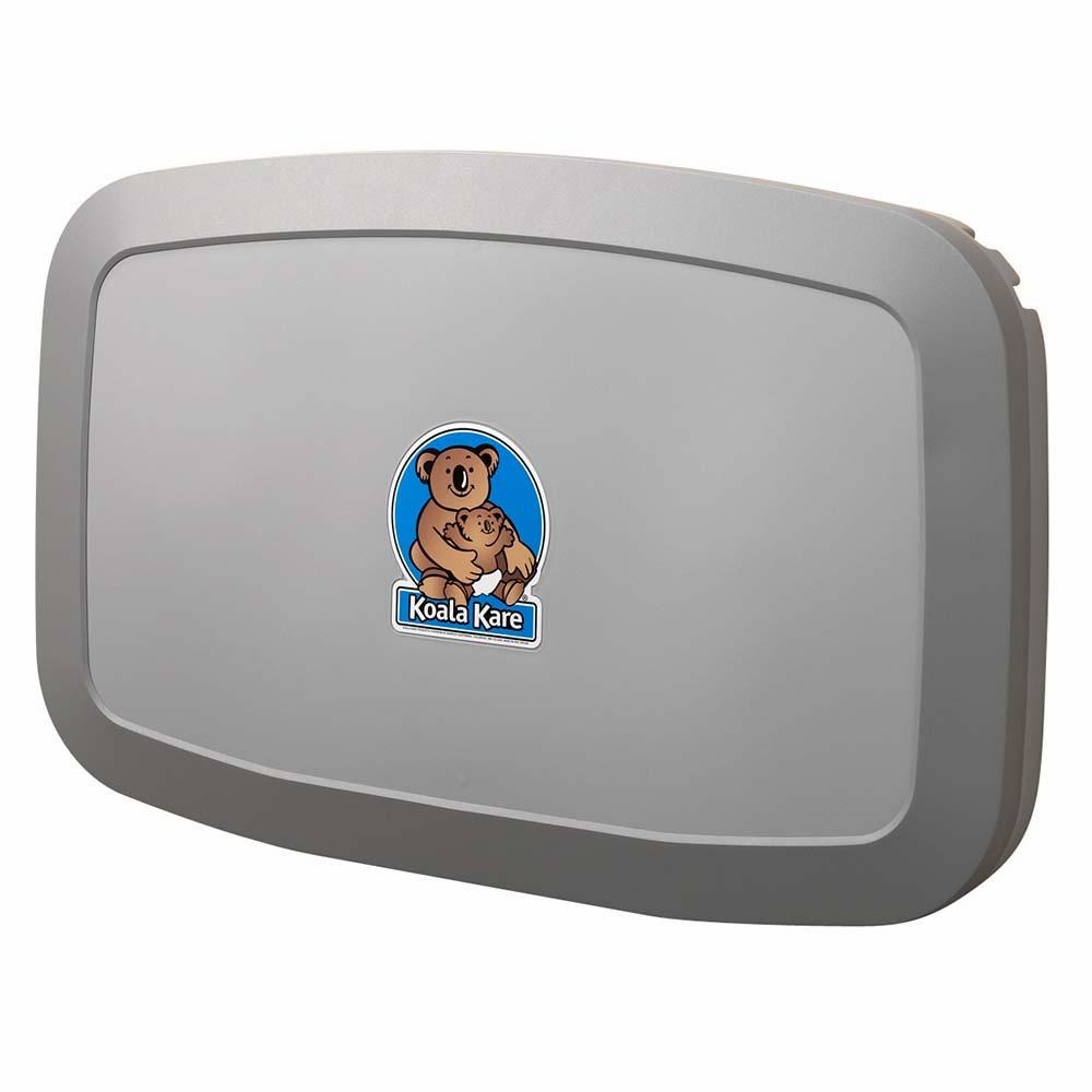 Væghængt puslebord, m/ papirdispenser, grå, plast, Dan Dryer, Koala, (1 stk.)
