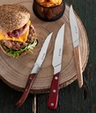 Steak knive, rustfri stål, SOLA WOOD, i trææske, (6 stk.)