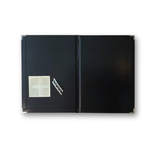 Dokument-/diplomomslag Deluxe, A4, læder, sort, Peleman, (1 stk.)