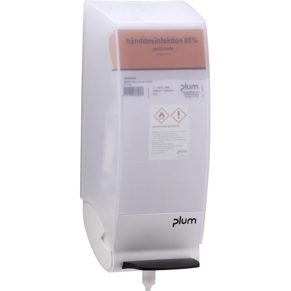 CombiPlum dispenser, Plast, 1L, transparent hvid, (1 stk.)