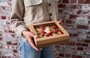 Låg til bakke, Glance Catering Lid Small, lille, 22,9x22,8x3cm, pap/PLA, Duni, (100 stk.)