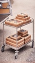 Låg til bakke, Glance Catering Lid Large, stor, 45,5x31,3x3cm, pap/PLA, Duni, (50 stk.)