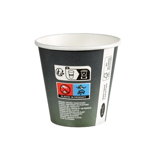 Papkrus, pap/PLA, 180ml, "Urban", Mørkeblå, Duni, (800 stk.)