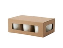 Fyrfadslys, Switch & Shine Refill, 25 timer, 6,5x6,5cm, Svanemærket, hvid, Duni, (12 stk.)
