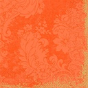 Serviet, 3-lags, 33x33cm, Royal Sun Orange, Duni, (1000 stk.)