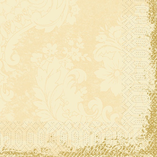 Frokostserviet, 3-lags, 33x33cm, Royal creme, Duni, (1000 stk.)