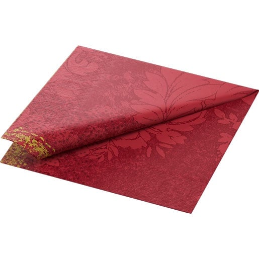 Frokostserviet, 3-lags, 33x33cm, Royal bordeaux, Duni, (1000 stk.)