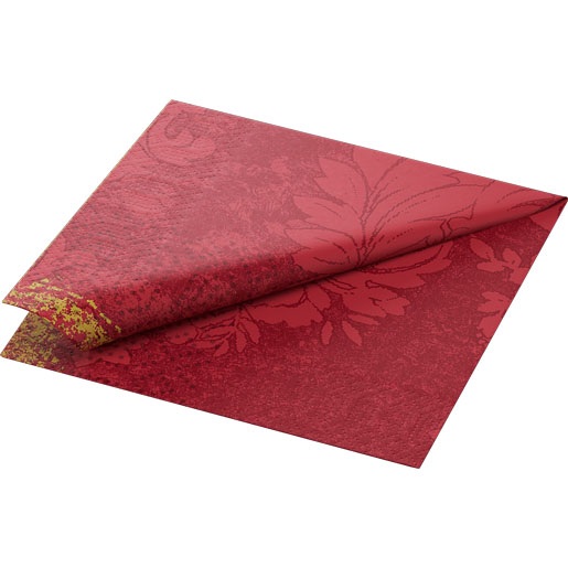 Frokostserviet, 3-lags, 33x33cm, Royal bordeaux, Duni, (1000 stk.)