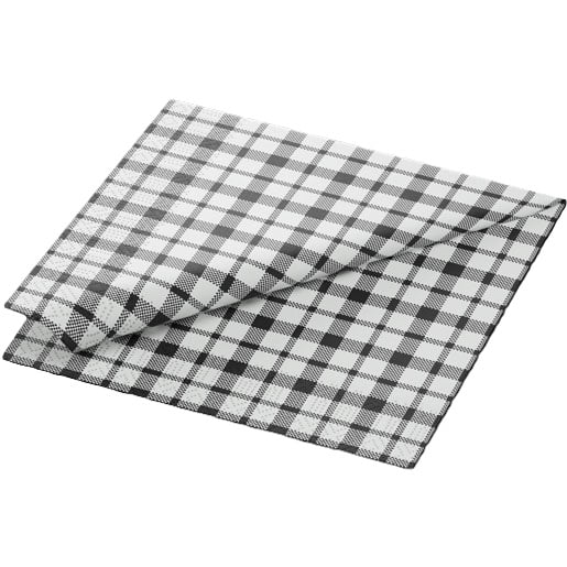 Middagsserviet, 3-lags, 1/8fold, 40x40cm, "Izza", Duni, (1000 stk.)