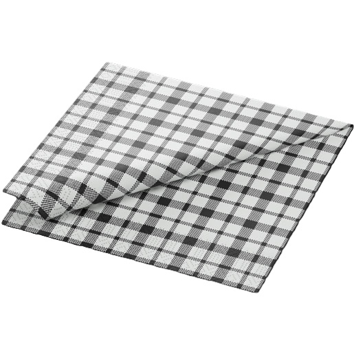 Middagsserviet, 3-lags, 1/8fold, 40x40cm, "Izza", Duni, (1000 stk.)