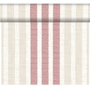 Kuvertløbere/bordløbere, Tete-A-Tet, Dunicel, 0,4x24m, Rigato bordeaux, Duni, (4 stk.)
