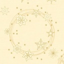Middagsserviet, Dunilin, 40x40cm, "Star Shine Cream", Duni, (225 stk.)