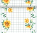 Dug, bordløbere, Tete-A-Tet, Dunicel, 0,4x24m, "Sunflower day", Duni, (4 stk.)