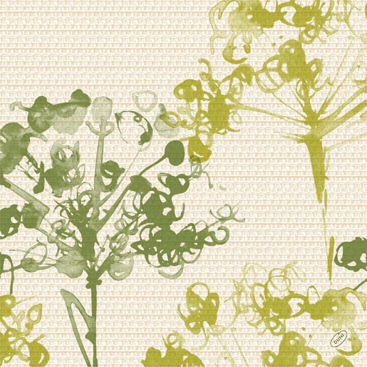 Serviet, bio, Dunisoft, 40x40cm, "Green Umbles", Duni, (360 stk.)