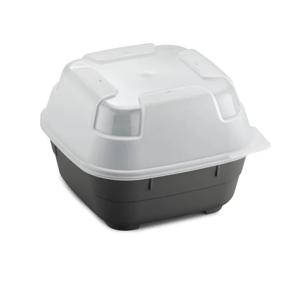 Genanvendelig plastskål med højt låg, 550ml, GoodBowl Tiny XL, Thermohauser, (sæt á 5 stk.)