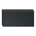 Kaffeserviet, 2-lags, 1/4 fold, 24x24cm, sort, nyfiber, 12 pakker á 200 stk. (2.400 stk.)