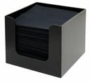 Servietholder, plastik, blanksort, 13,8x13,8x10,2cm, Beaumont, (1 stk.)