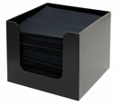 Servietholder, plastik, blanksort, 13,8x13,8x10,2cm, Beaumont, (1 stk.)