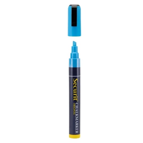 Kridtmarker med skrå spids: 2-6 mm skrivebredde, Securit® Original, flydende kridt, flere farver, (1 stk.)