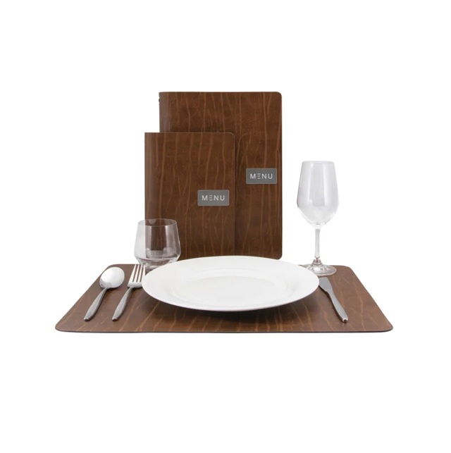 Dækkeserviet, Securit® LEATHER, 45x33,1x0,3 cm, læder, flere farver, (1 stk.)