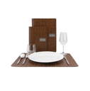 Dækkeserviet, Securit® LEATHER, 45x33,1x0,3 cm, læder, flere farver, (1 stk.)