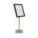 LED Informationsdisplay til 4xA4 med 125 cm stander, Securit® CLASSIC, flere farver, (1 sæt)