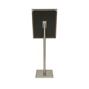 LED Informationsdisplay til 4xA4 med 125 cm stander, Securit® CLASSIC, flere farver, (1 sæt)