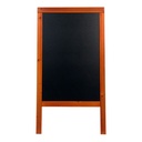 A-skilt / gadeskilt til kridtmakere, Securit, Woody, stor: 125x69 cm, fyrretræ/PP, mahognifarvet/sort, (1 stk.)