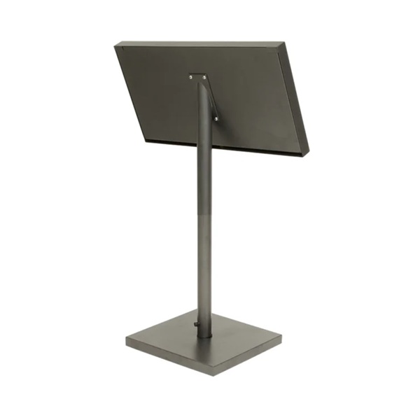 LED Informationsdisplay med stander til A4, Securit® COATED STEEL, sort, flere str., (1 sæt)