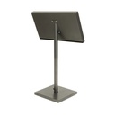 LED Informationsdisplay med stander til A4, Securit® COATED STEEL, sort, flere str., (1 sæt)