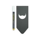 Flaske mærkater til kridtmarkere, inkl. kridtmarker, Securit®, PP, sort, (10 stk.)