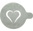 Kaffe stencils, Securit®, 2 motiver, 10x12,4 (Ø10) cm, rustfrit stål, (2 stk.)