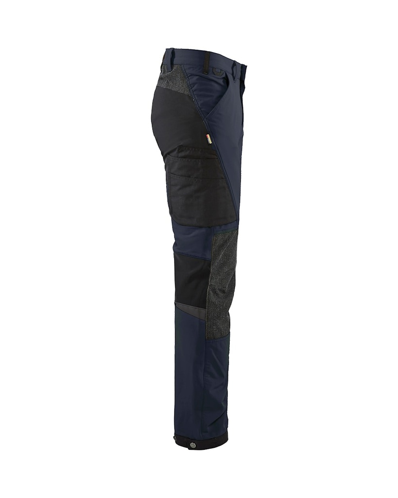 Arbejdsbuks med stretch, mørk marineblå/sort, Blåkläder, C44-D124, (1 stk.)