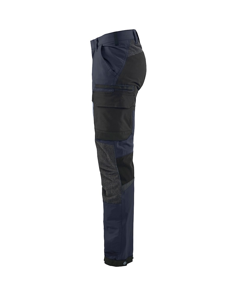 Arbejdsbuks med stretch, mørk marineblå/sort, Blåkläder, C44-D124, (1 stk.)