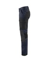 Arbejdsbuks med stretch, mørk marineblå/sort, Blåkläder, C44-D124, (1 stk.)