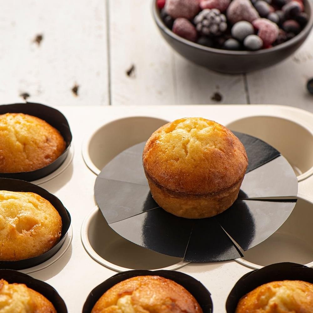 Non-stick muffinforme, genanvendelig, 5,5x5,5cm, NoStik, (12 stk.)