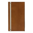 Regningsholder, Securit® LÆDER, 18,4x10,4x2 cm, træ/PU, træ/grå, (1 stk.)