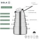 Grydesæt med låg, 5 dele, 18/10 stainless steel, SOLA Juvia, (1 sæt)
