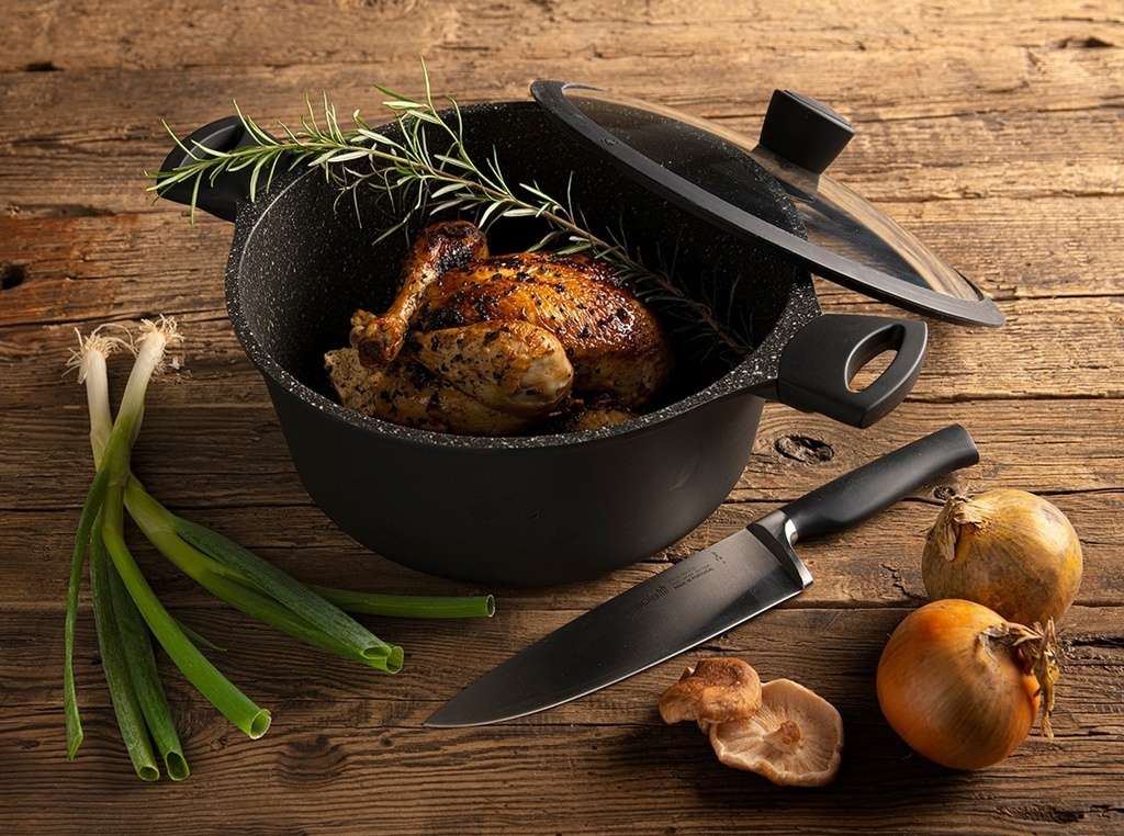 Gryde med glaslåg, ±2 ltr, Ø20cm, SOLA Faircooking, (1 stk.)