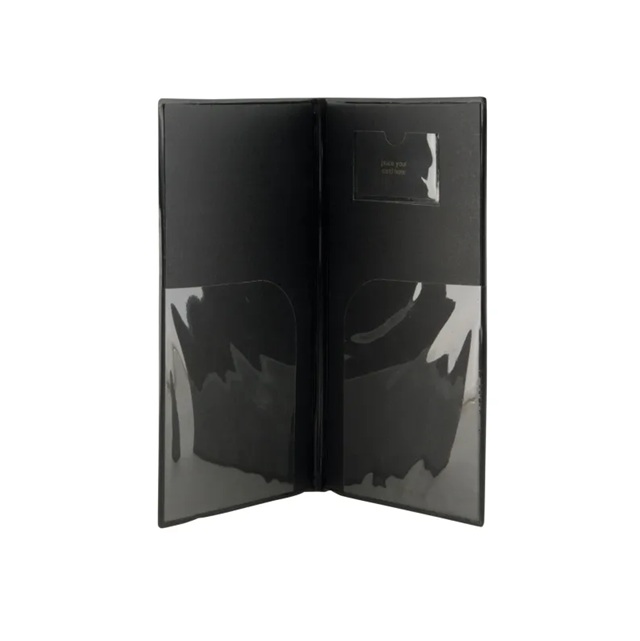 Regningsholder, Securit® BASIC, 23,7x12,5x0,5 cm, PVC, sort, (1 stk.)
