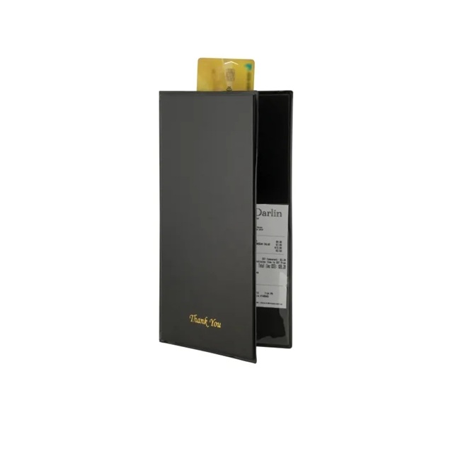Regningsholder, Securit® BASIC, 23,7x12,5x0,5 cm, PVC, sort, (1 stk.)