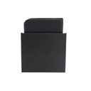 Menuomslag i boks, A4, til 20 sider, Securit® ESSENTIAL, PVC, sort, (10 stk.)