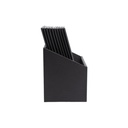 Menuomslag i boks, A4, til 20 sider, Securit® ESSENTIAL, PVC, sort, (10 stk.)