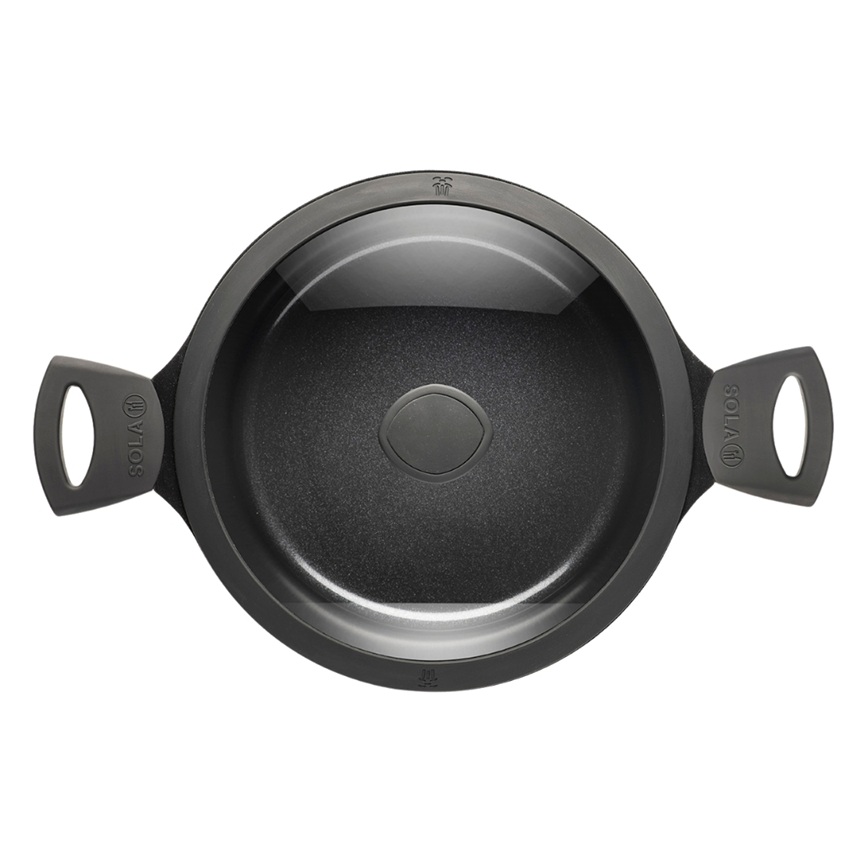 Kasserolle med låg, Ø24cm, PFAS-fri keramisk non-stick, SOLA Ceramic Deluxe, (1 stk.)