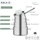 Grydesæt med låg, 4 dele, 18/10 stainless steel, SOLA Juvia, (1 sæt)
